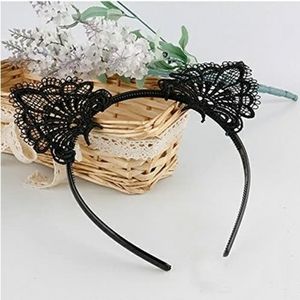 Black Lace Cat Ears (NWOT)
